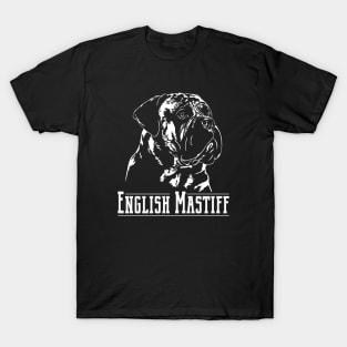 Funny Proud English Mastiff dog portrait T-Shirt